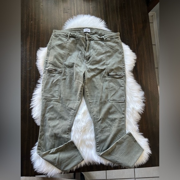 pistola Denim - Pistola olive green cargo jeans size 33 straight leg